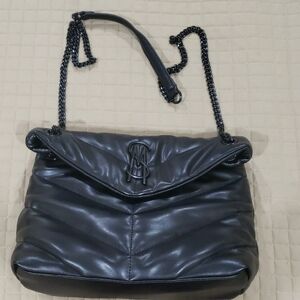 Black Quilted Chain Shoulder Bag